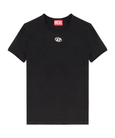 DIESEL DIESEL T-UNCUTIESLONG-OD METALLIC OVAL D T-SHIRT