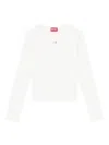 Diesel T-uncutieslong-od T-shirt In White
