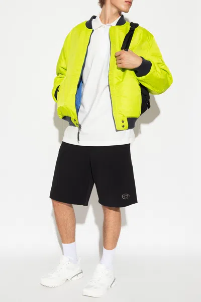 Diesel ‘t-vort-megoval-d' Polo Shirt With Logo In White