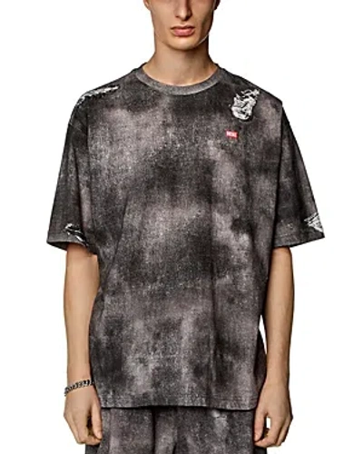 Diesel T-wash-n2 Cotton T-shirt In Multicolor