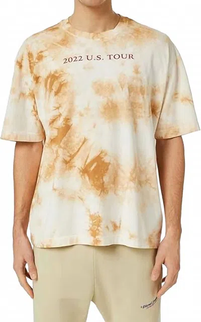 Diesel T-wash Tie Dye T-shirt In Beige In Nude