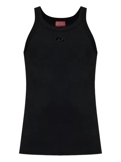 Diesel T-wife-dco Logo Vest In Black