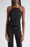 Diesel ® T-wilight Logo Cutout Stretch Twill Tank