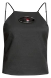 DIESEL DIESEL® T-WILIGHT LOGO CUTOUT STRETCH TWILL TANK