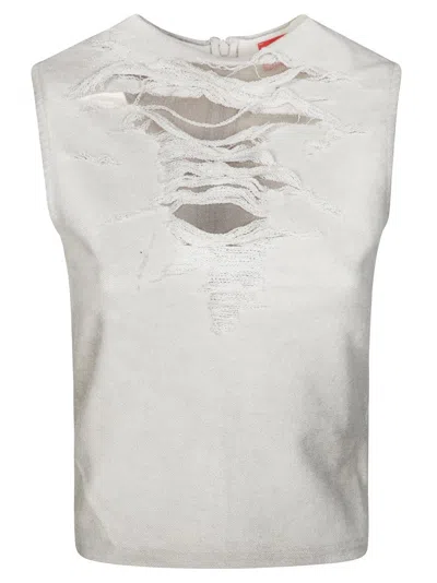 Diesel T-yasmi Top In White
