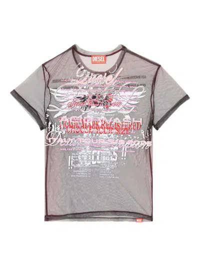 Diesel T-yrac T-shirt In Black