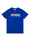 Diesel Tadjustk14 Logo-print T-shirt In Blue