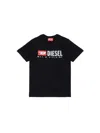Diesel Tadjustk14 T-shirt In Black
