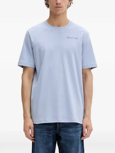 Diesel T-adjust-v11 Logo-print T-shirt In Blue