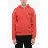 Diesel Red Tag Hoodie S-ginn-hood With Zip Closure
