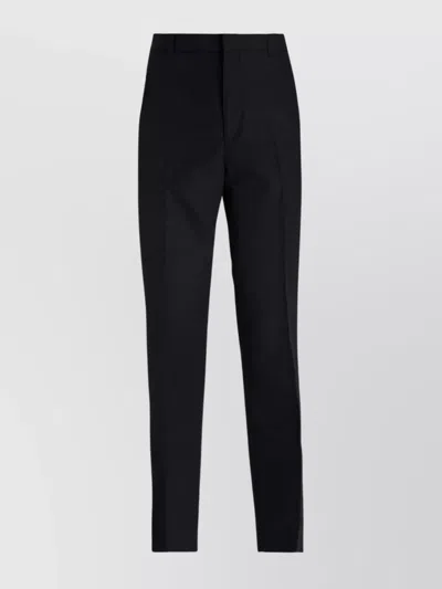 Diesel Tailored Belt Loop Trousers In Black