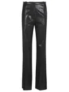Diesel Lumys Flared Leg High Waist Trousers In Black