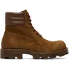 Diesel Tan D-hammer Combat Boots In Multi