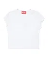 Diesel Tangie Oval D Logo Cotton T-shirt In White