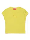 Diesel Oval D Branded T-shirt In Yellow