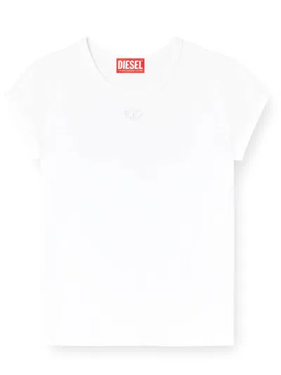 Diesel T-angue Od T-shirt Woman White