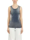 Diesel Top T-go Blue Washed Effect In Gray