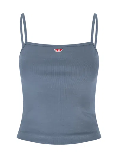 Diesel Tank Top T-hop-d In Blue