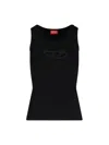 Diesel Black T-lynys-od Tank Top In Black  