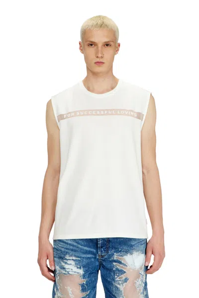 Diesel Tank Top With For Successful Loving Logo In White