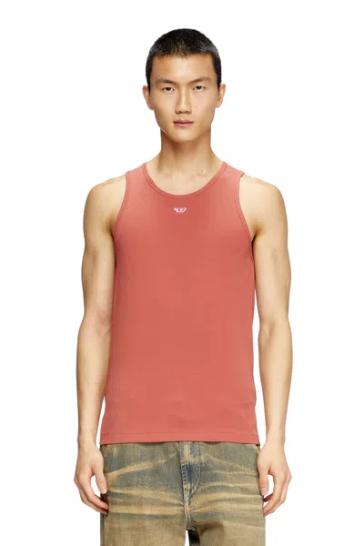 Diesel Tank Top With Mini D Logo Patch In Multicolor