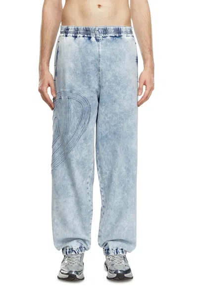 Diesel Tapered D-lab Track Denim In Blue
