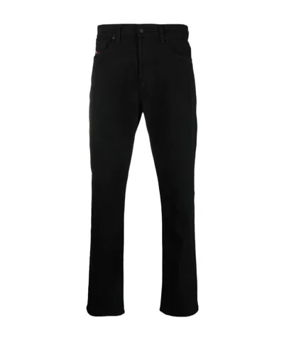 Diesel Tapered Slim-fit Jeans In Black