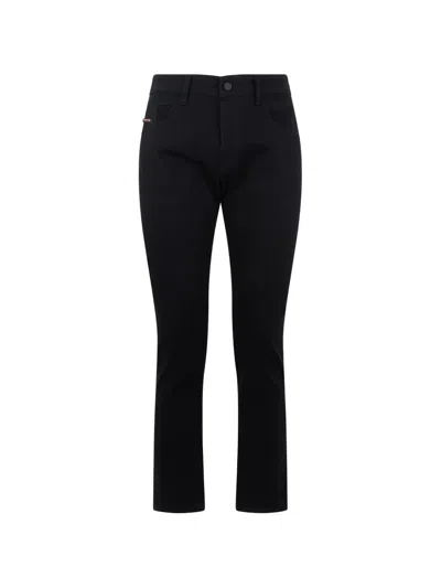 Diesel Tapered-silhouette Slim-fit Trousers In Black