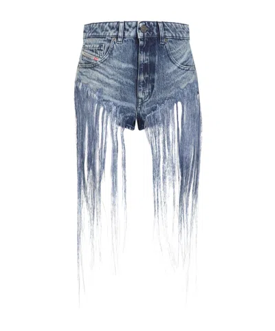DIESEL FRINGE-DETAILING SHORTS