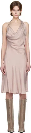 Diesel Bias Cut Dress With Asymmetrical Hem In 61t