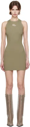 Diesel M-caddix Ribbed Knit Sleeveless Dress In 5dr