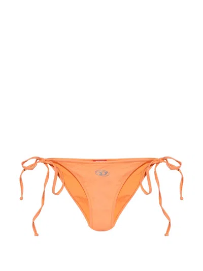 Diesel Taylor-d-core Side-tie Bikini Bottoms In Orange