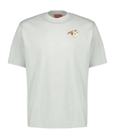 Diesel T-boggy V-4 T-shirt In White