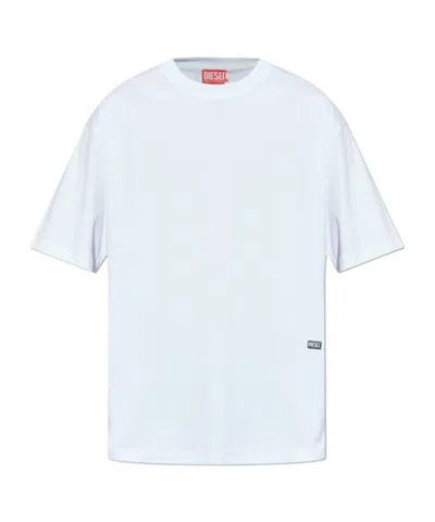 Diesel T-boggy-t2 Eagle-print T-shirt In White