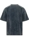 Diesel T-box Denim T-shirt In Blu