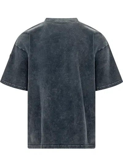 Diesel T-box Denim T-shirt In Blu