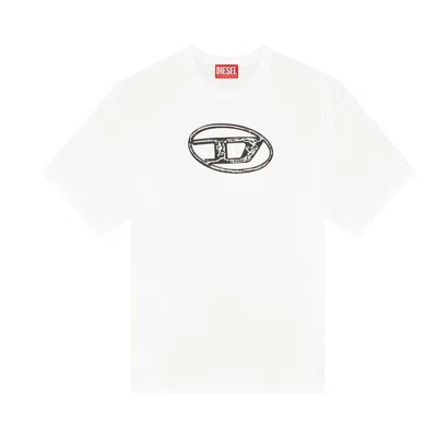 Pre-owned Diesel T-boxt Q22 Faded T-shirt 'white' | Men's Size M