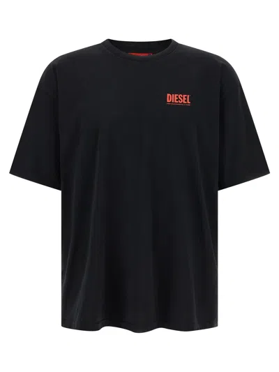 Diesel Black Cotton Tee Shirt