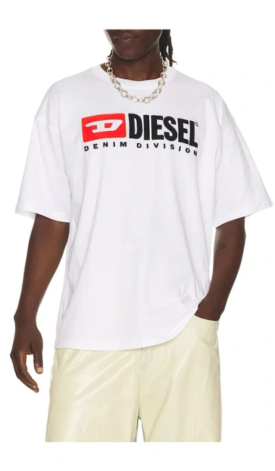 Diesel T-boxt-div T-shirt In White
