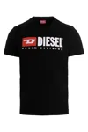 Diesel Essentials Man T-shirt Black Size L Cotton In Blue