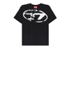 Diesel Used-effect Oval D Logo T-shirt