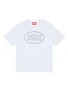 Diesel Tcircle Over T-shirt In White
