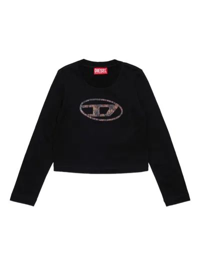 Diesel Kids' Tdolsy Sweatshirt In Black