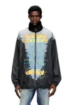 Diesel Tech-jersey Jacket With Lyrics Print