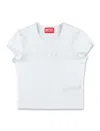 Diesel Tee D Ricamo In White