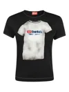 Diesel Tee-print T-shirt In Black