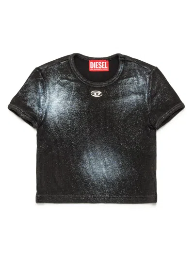 Diesel Kids' Telen1 T-shirt In Black