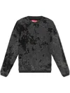 Diesel Distressed-effect Sweatshirt In Black