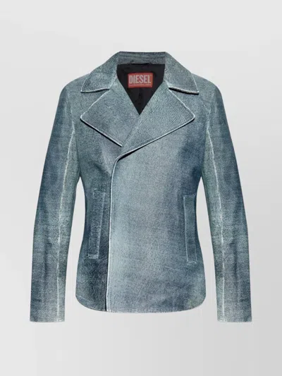Diesel Textured Blazer Notched Lapels
