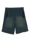 Diesel Textured Shorts With Pockets In Blue